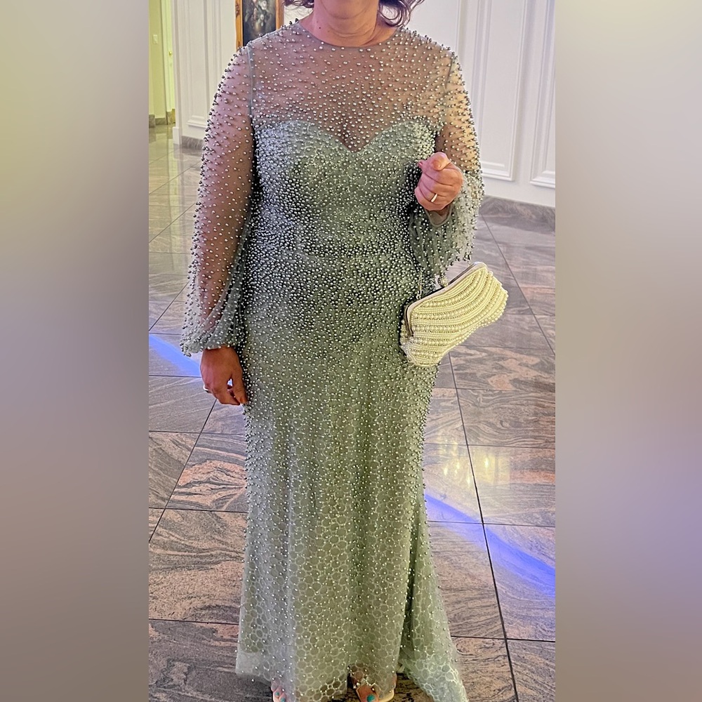 Fully beaded gown